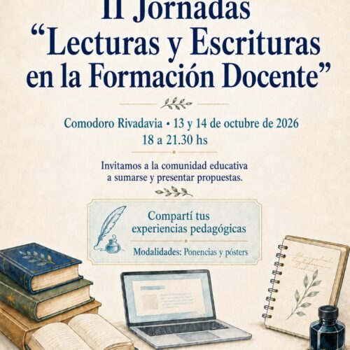 II Jornadas » Lecturas y escrituras en formación docente»