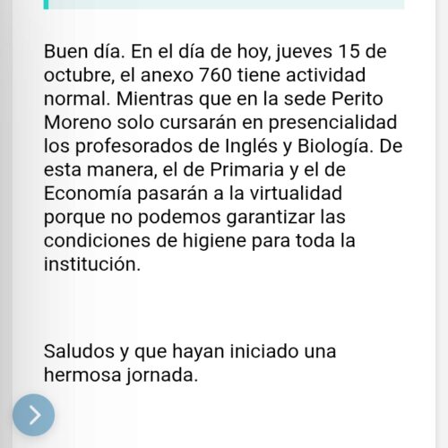 Suspensión de Actividades